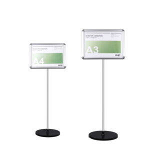 Exhibition Floor Sign Stands in A3 & A4 Size - OVERV Series