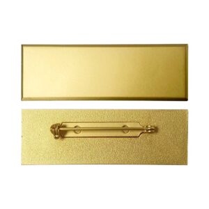 Gold Brass Name Badges with Safety Pin